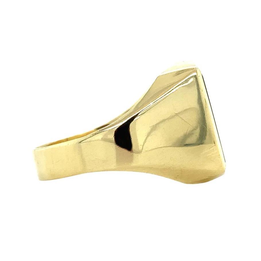 gold_signet_ring_with_blu_3.webp Gold signet ring with blue layer stone 14 krt>Vintage Jewellery Discount