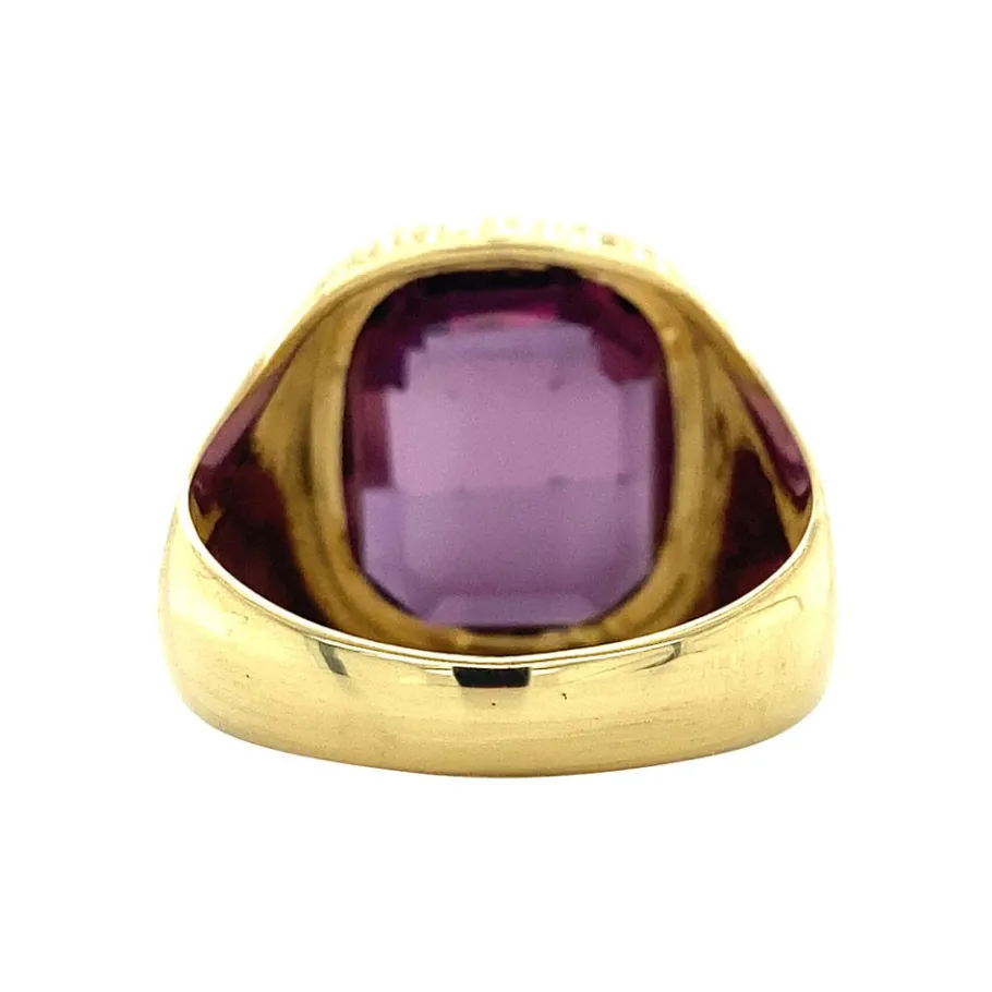 gold_signet_ring_with_pur_4.webp Gold signet ring with purple sapphire 14 krt>Vintage Jewellery Discount
