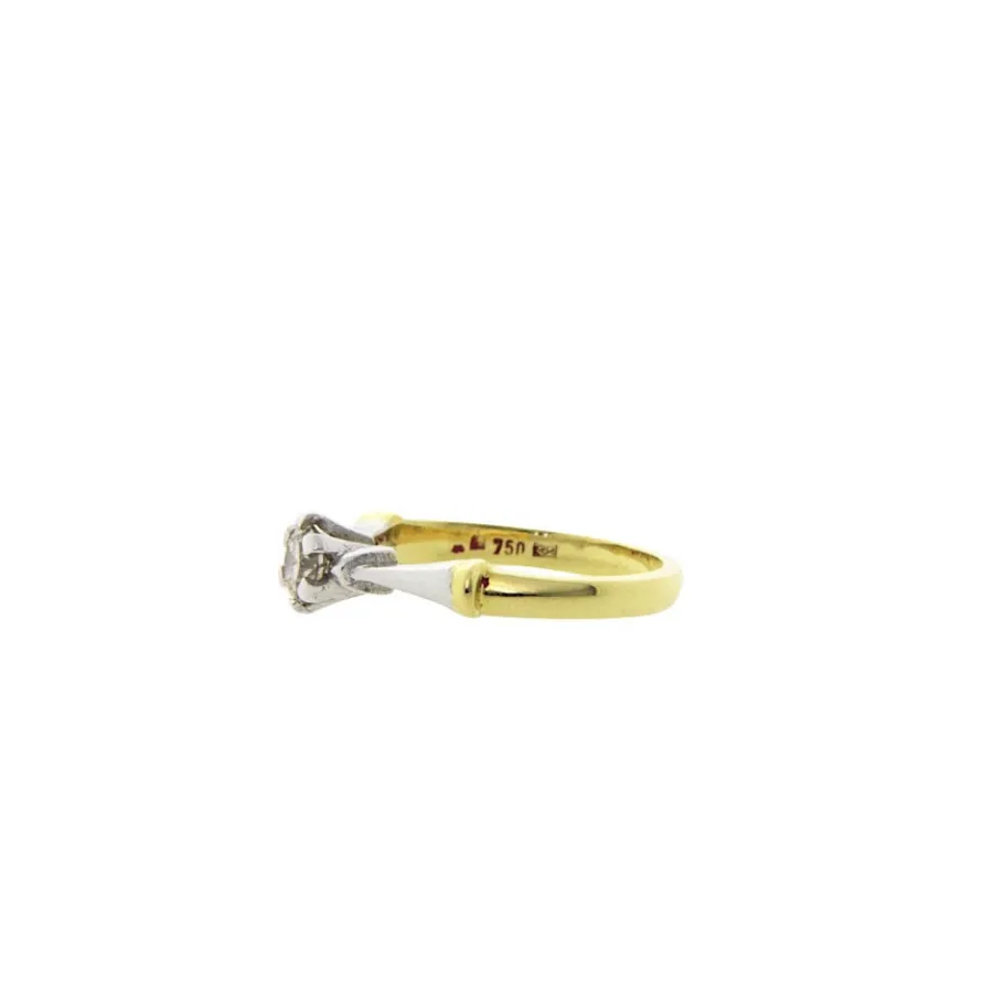 gold_solitaire_ring_with__2-3.webp Gold solitaire ring with diamonds 18 krt>Vintage Jewellery Sale