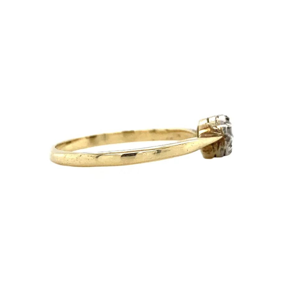gold_solitaire_ring_with__3-2.webp Gold solitaire ring with rose diamond 14 krt>Vintage Jewellery New
