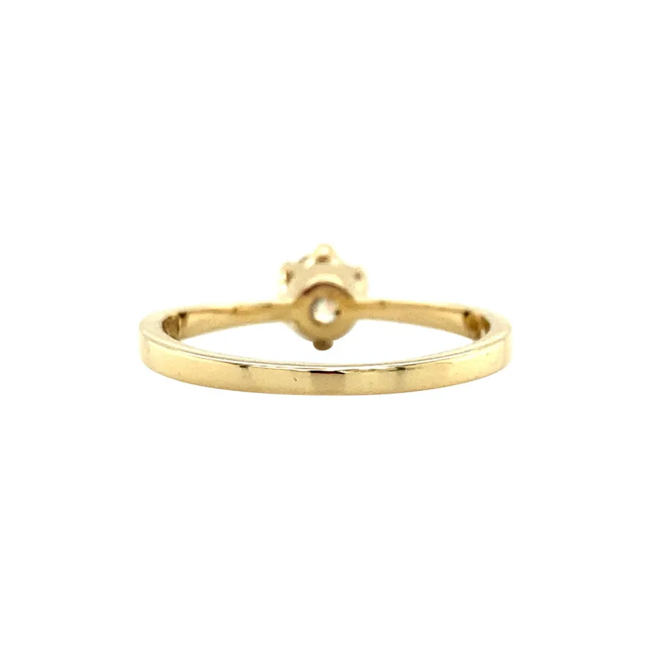gold_solitaire_ring_with__4-1.webp Gold solitaire ring with diamonds 14 krt>Vintage Jewellery New