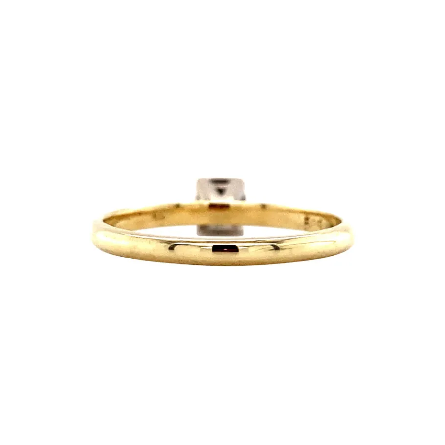 gold_solitaire_ring_with__4.webp Gold solitaire ring with diamonds 14 krt>Vintage Jewellery Discount