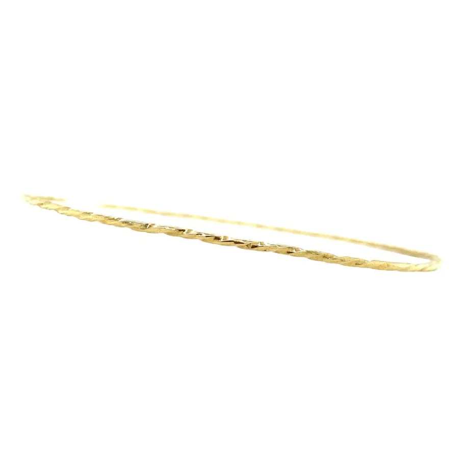 Gold twisted tinkle bracelet 14 krt>Vintage Jewellery Clearance