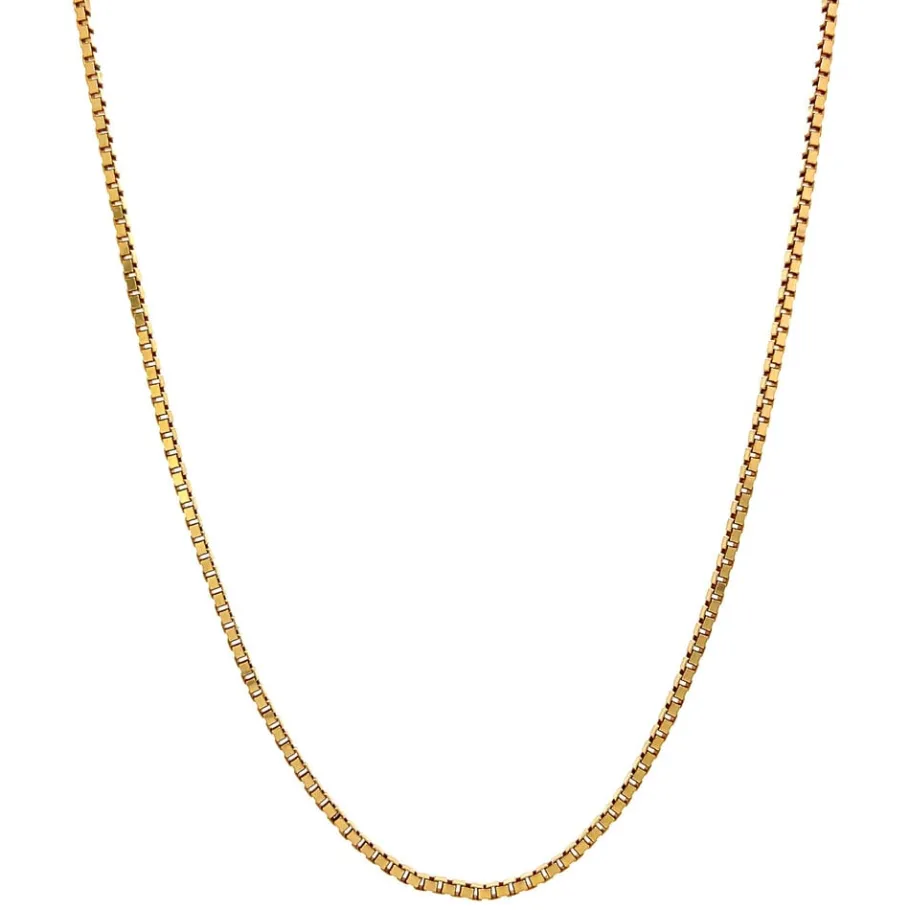 Gold venetian length necklace 14 krt>Vintage Jewellery Online