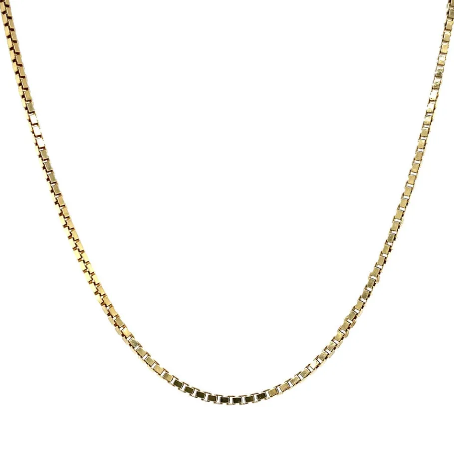 Gold venetian length necklace 14 krt>Vintage Jewellery Outlet