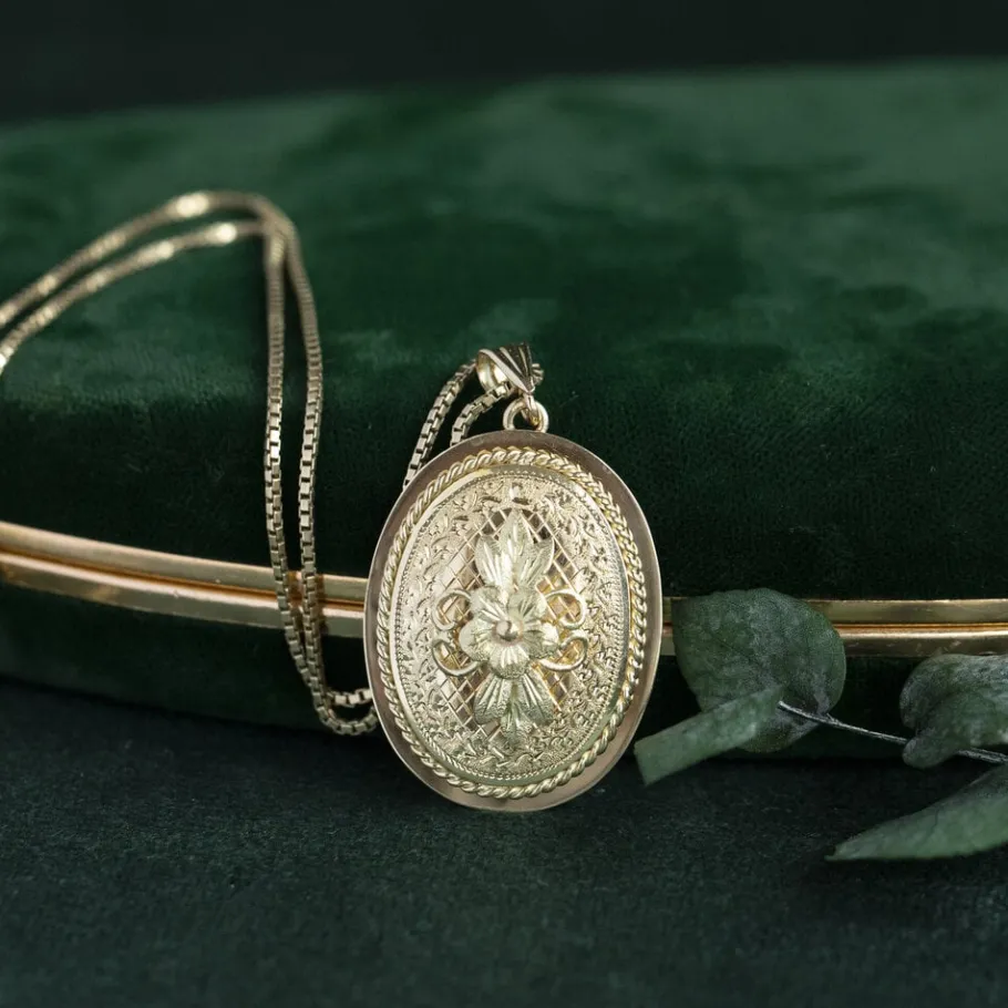 Gold venetian length necklace 14 krt>Vintage Jewellery Sale