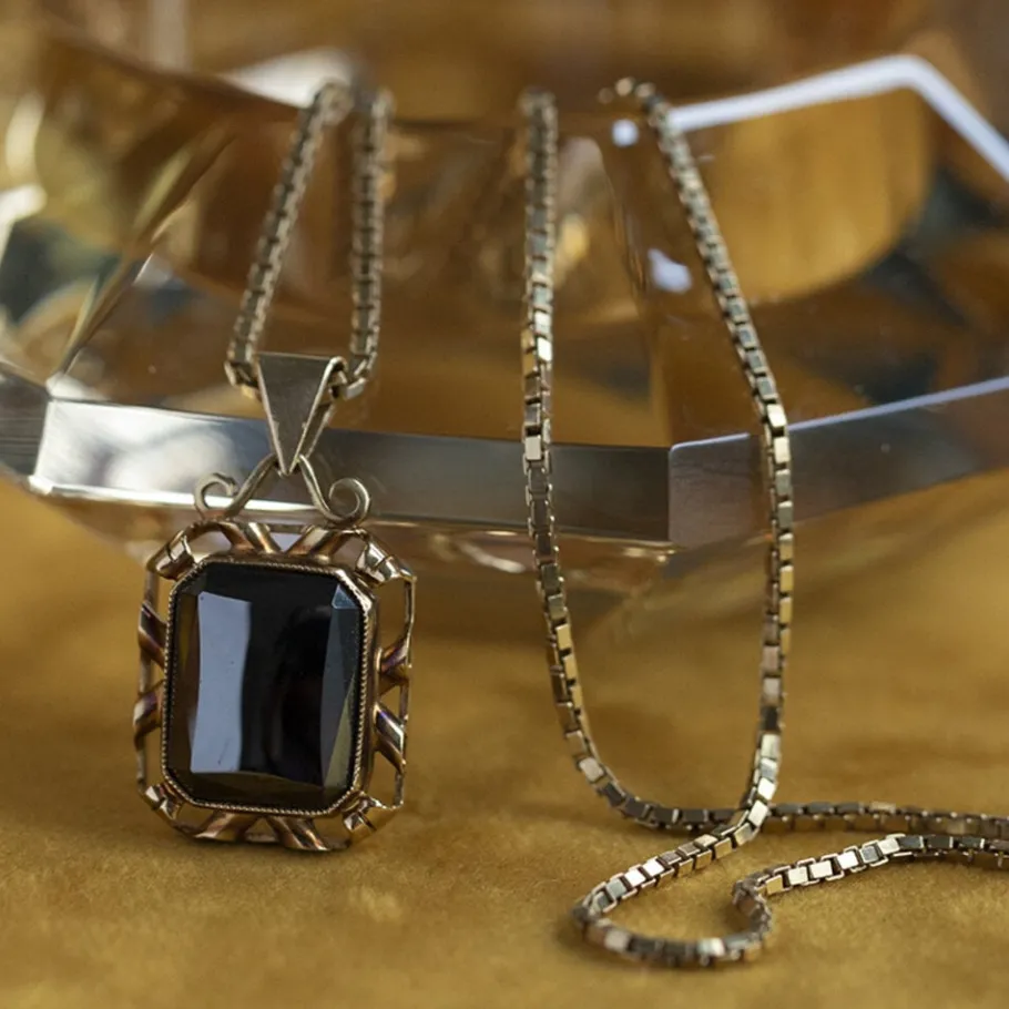 Gold venetian length necklace 14 krt>Vintage Jewellery Outlet