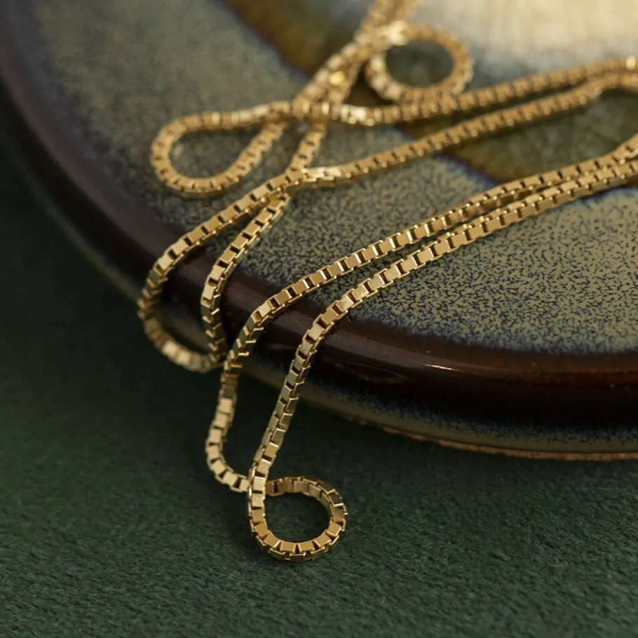 Gold venetian necklace 14 krt>Vintage Jewellery Fashion