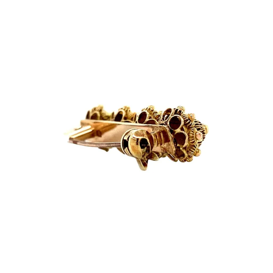 gold_zeeland_button_brooc_3.webp Gold Zeeland button brooch 14 krt>Vintage Jewellery Hot