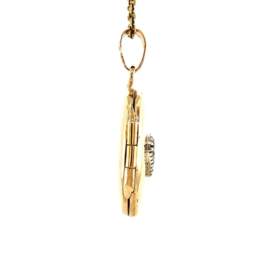 locket_heart_with_zirconi_3.webp Locket heart with zirconia 9 krt>Vintage Jewellery Fashion