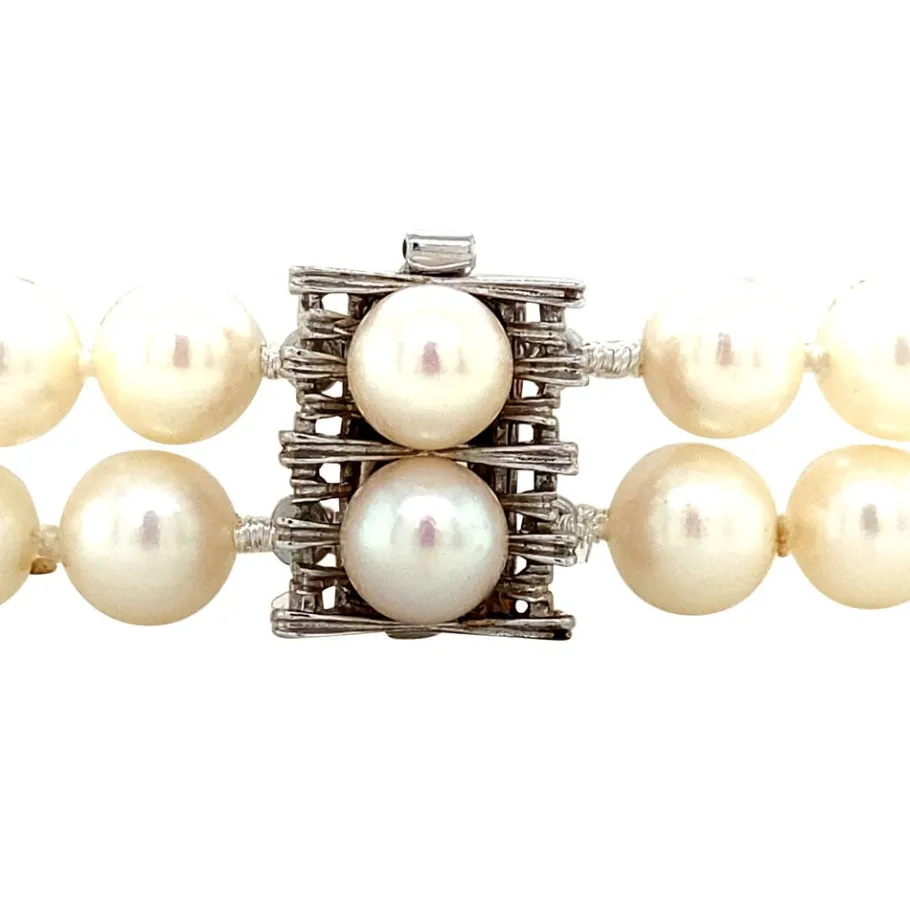 pearl_bracelet_with_clasp_4.webp Pearl bracelet with clasp 12 krt>Vintage Jewellery Outlet