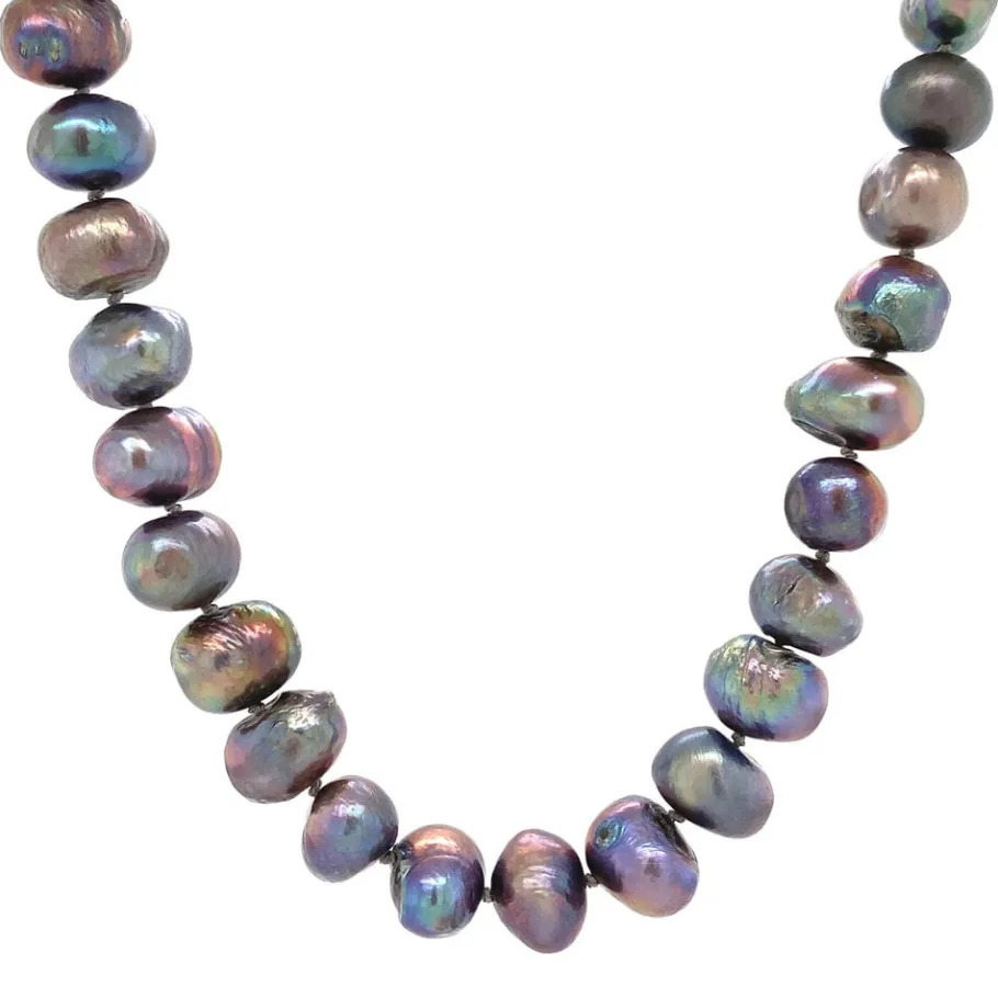 Pearl necklace with gold clasp 14 krt>Vintage Jewellery Discount