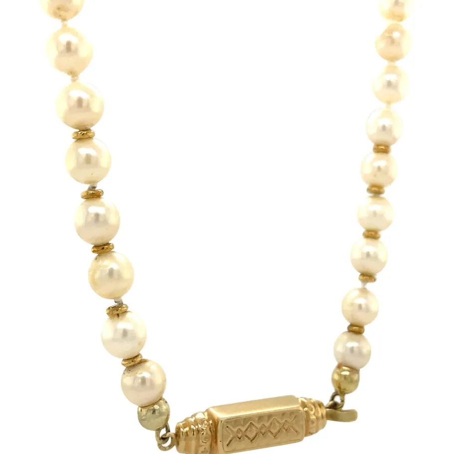 pearl_necklace_with_gold__2-2.webp Pearl necklace with gold clasp 14 krt>Vintage Jewellery Best
