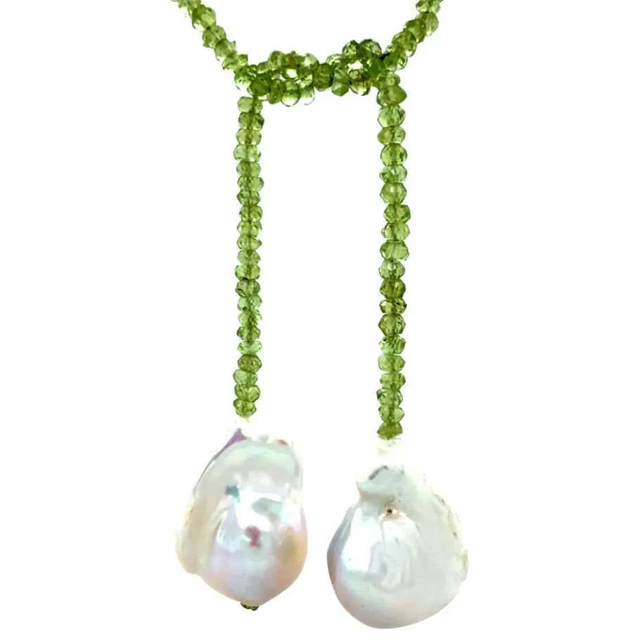 peridote_necklace_with_pe_4.webp Peridote necklace with pearl>Vintage Jewellery Discount