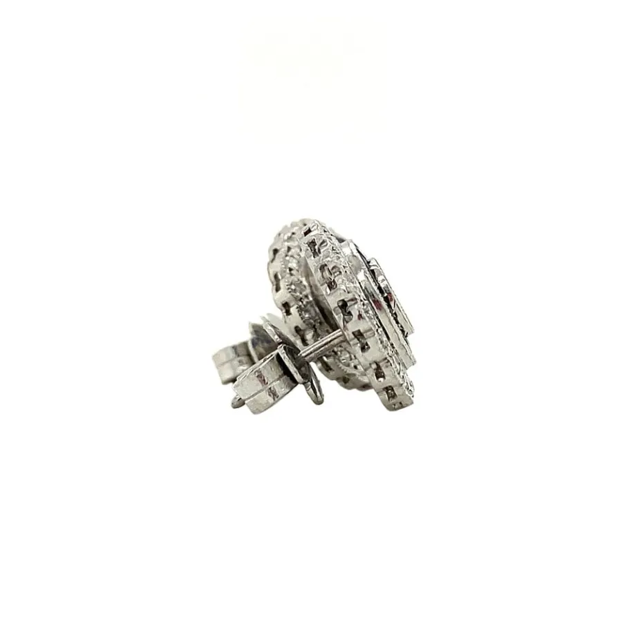 platinum_ear_studs_with_s_3.webp Platinum ear studs with sapphire and diamond 950>Vintage Jewellery Best