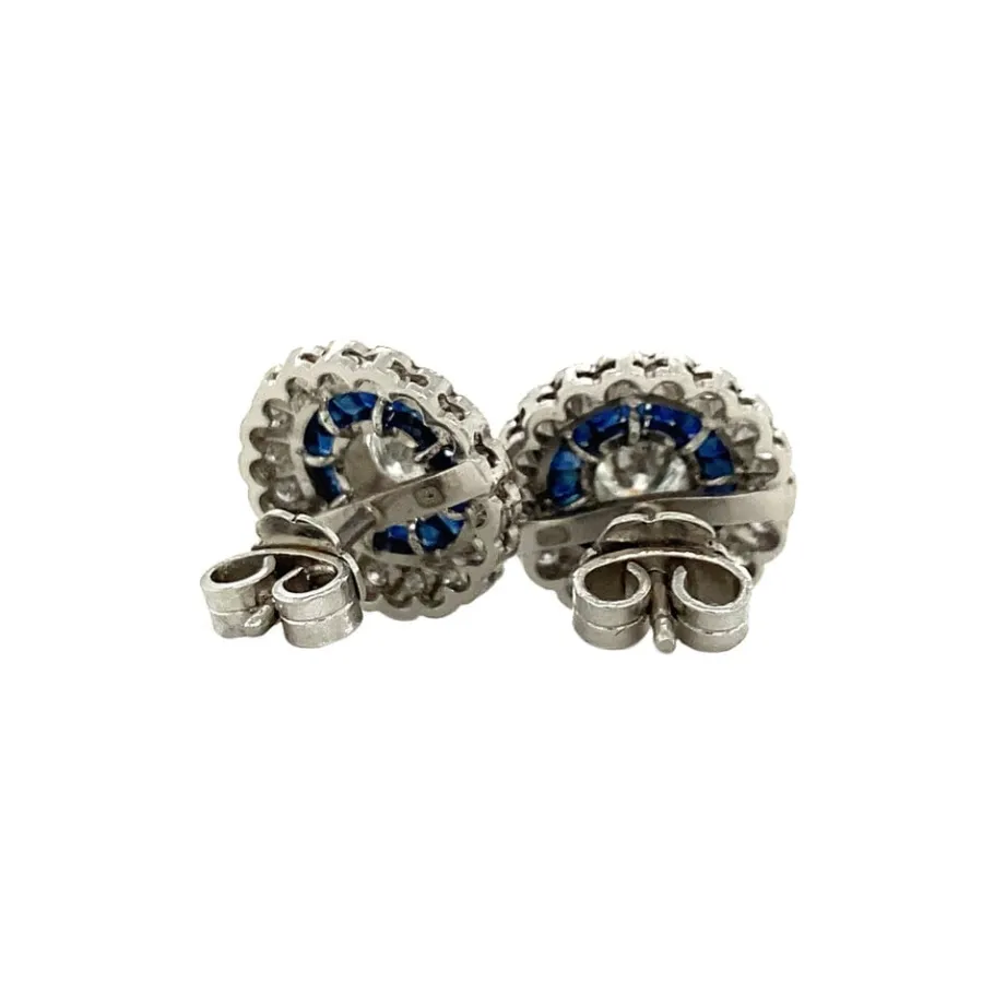 platinum_ear_studs_with_s_4.webp Platinum ear studs with sapphire and diamond 950>Vintage Jewellery Best