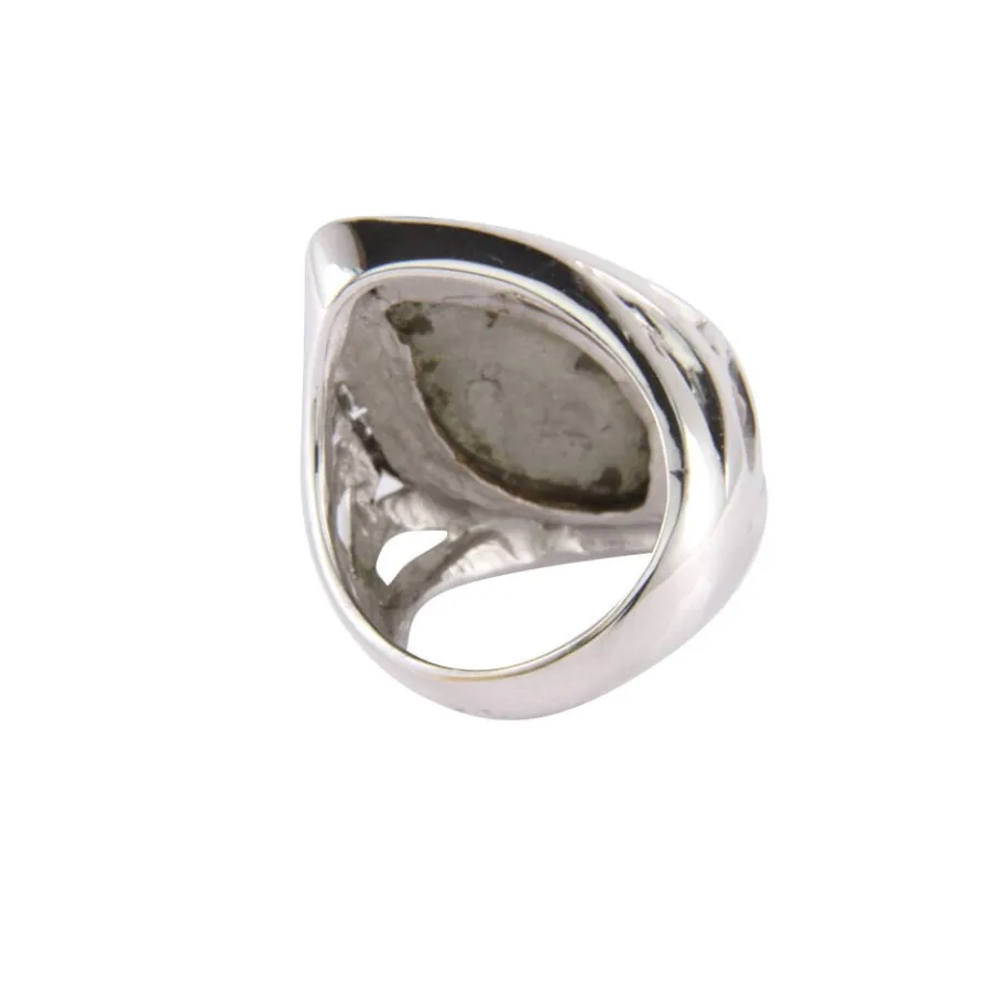 ring_with_ammolite_and_di_3.webp Ring with ammolite and diamond 12 krt>Vintage Jewellery Online