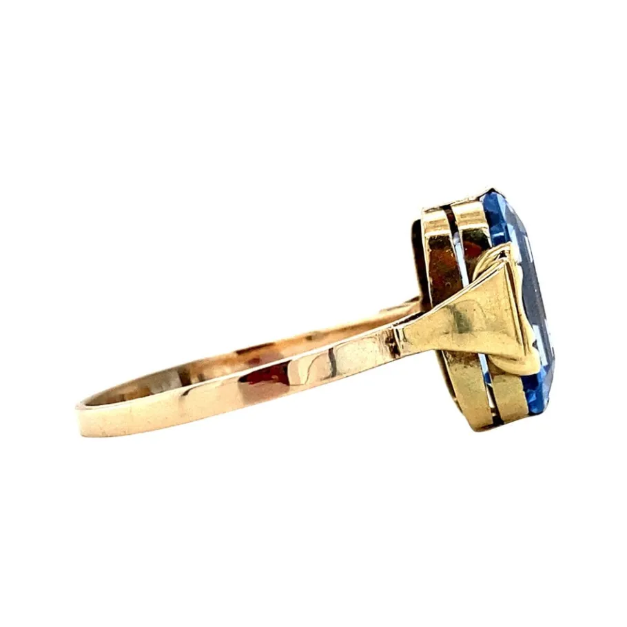 ring_with_blue_spinel__kr_3.webp Ring with blue spinel 12 krt>Vintage Jewellery Online