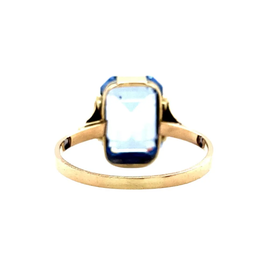 ring_with_blue_spinel__kr_4.webp Ring with blue spinel 12 krt>Vintage Jewellery Online