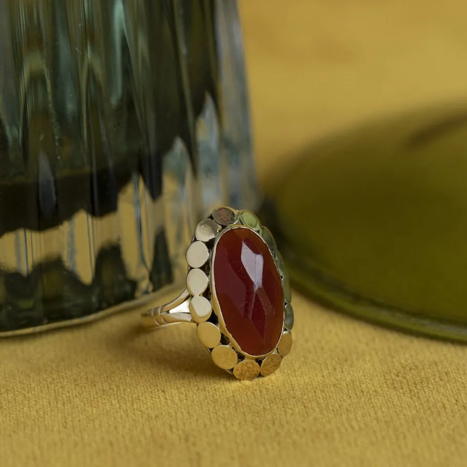 ring_with_carnelian__krt_1.webp Ring with carnelian 12 krt>Vintage Jewellery Online