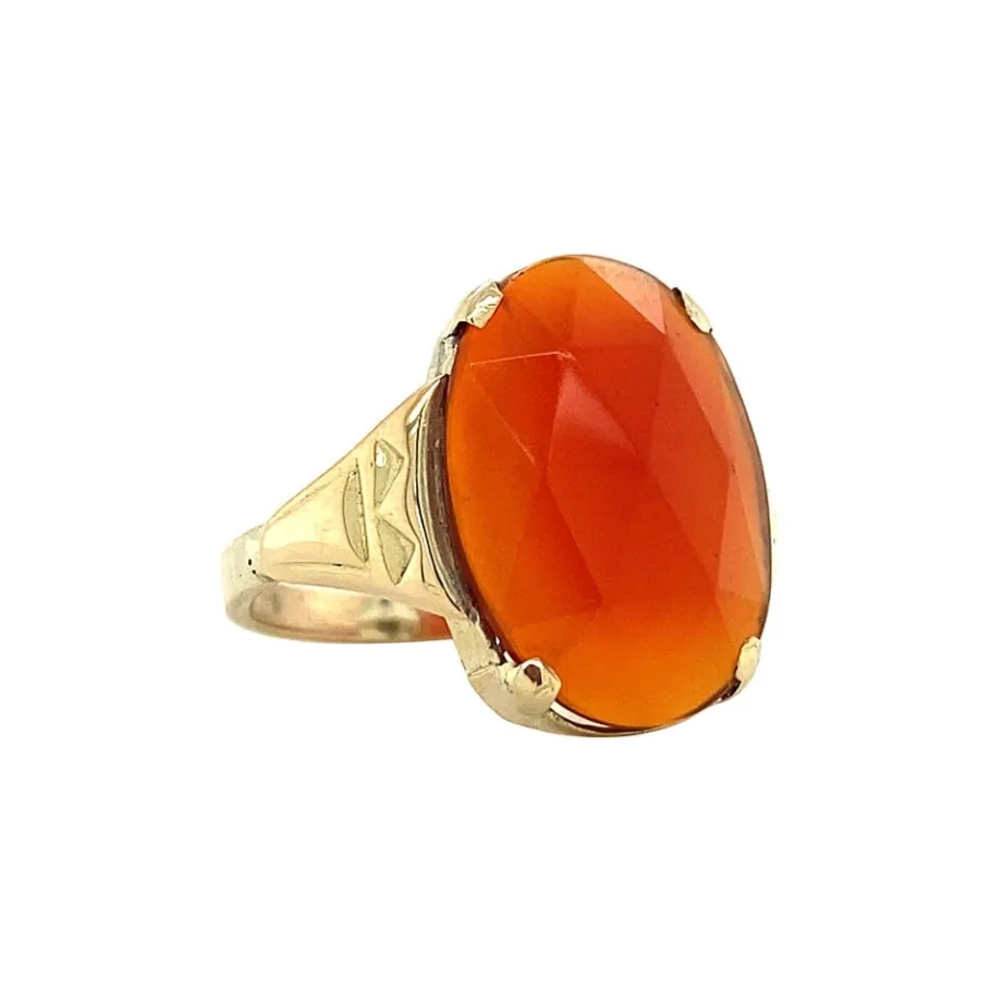 ring_with_carnelian__krt_2-1.webp Ring with carnelian 12 krt>Vintage Jewellery Outlet