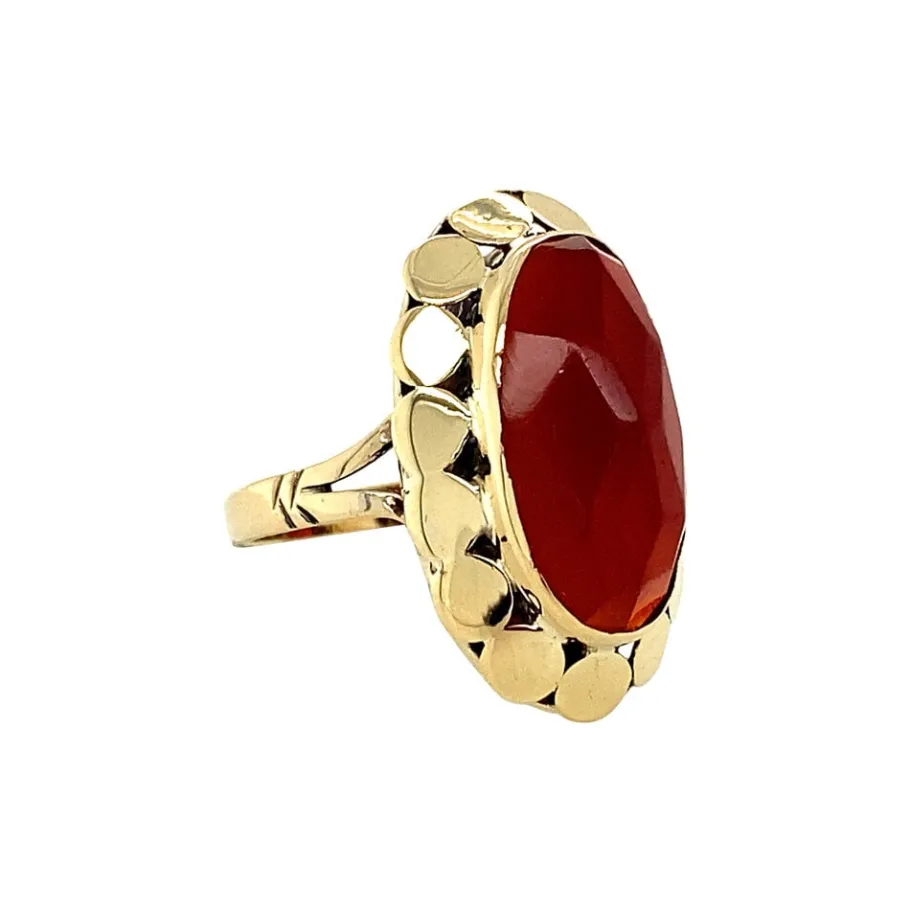 ring_with_carnelian__krt_2.webp Ring with carnelian 12 krt>Vintage Jewellery Online