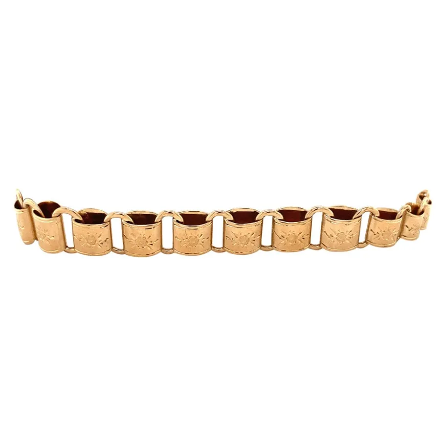rose_gold_fantasy_bracele_2.webp Rose gold fantasy bracelet 14 krt>Vintage Jewellery Sale