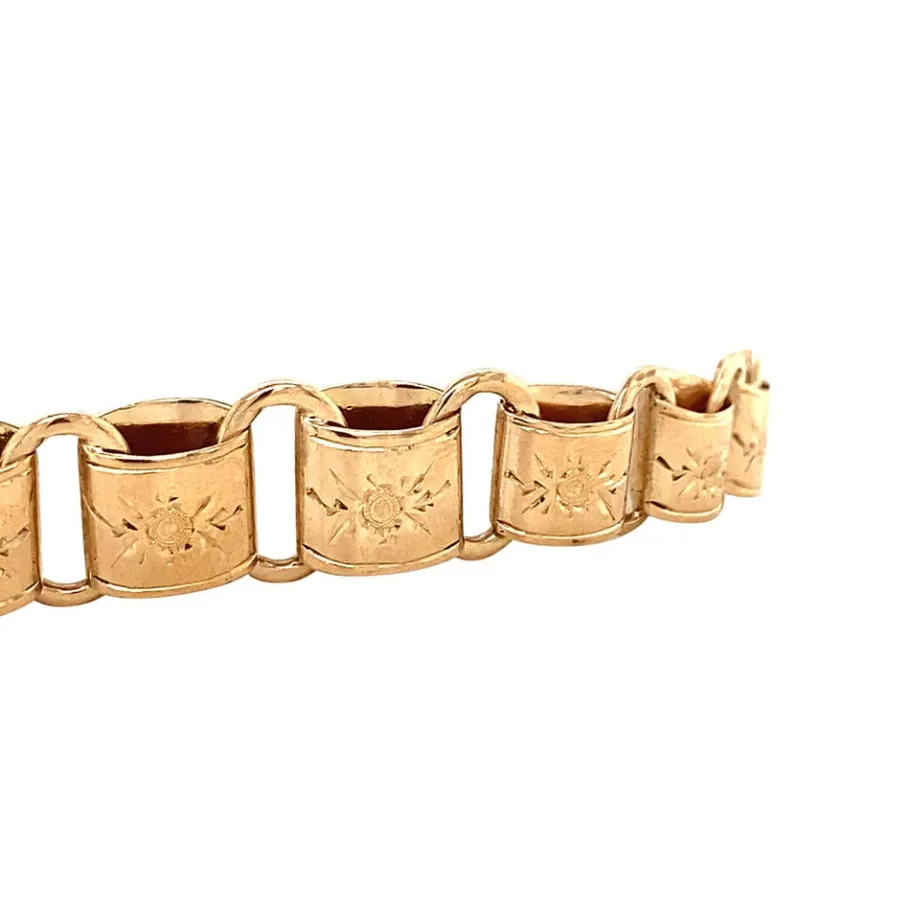 rose_gold_fantasy_bracele_3.webp Rose gold fantasy bracelet 14 krt>Vintage Jewellery Sale