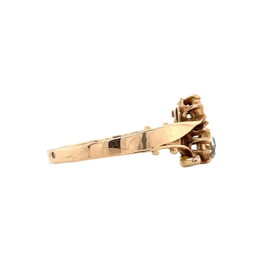 rose_gold_ring_with_rose__3-1.webp Rose gold ring with rose diamond 14 krt>Vintage Jewellery Discount