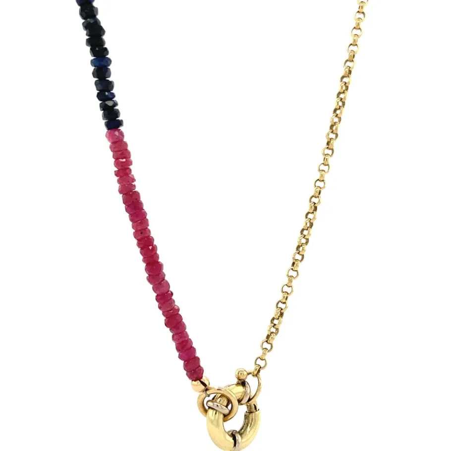ruby_emerald_and_sapphire_2.webp Ruby, emerald and sapphire necklace 14 krt>Vintage Jewellery Clearance