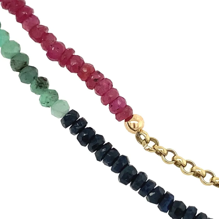ruby_emerald_and_sapphire_3.webp Ruby, emerald and sapphire necklace 14 krt>Vintage Jewellery Clearance