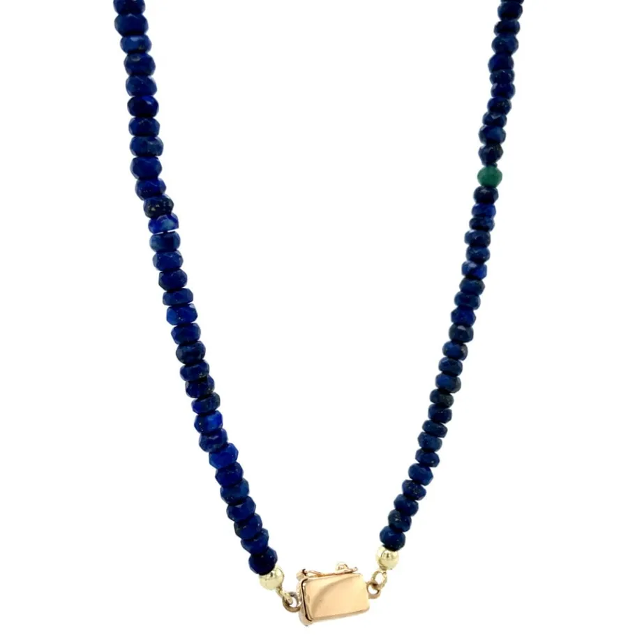 sapphire_necklace_with_go_2.webp Sapphire necklace with gold clasp 14 krt>Vintage Jewellery Clearance