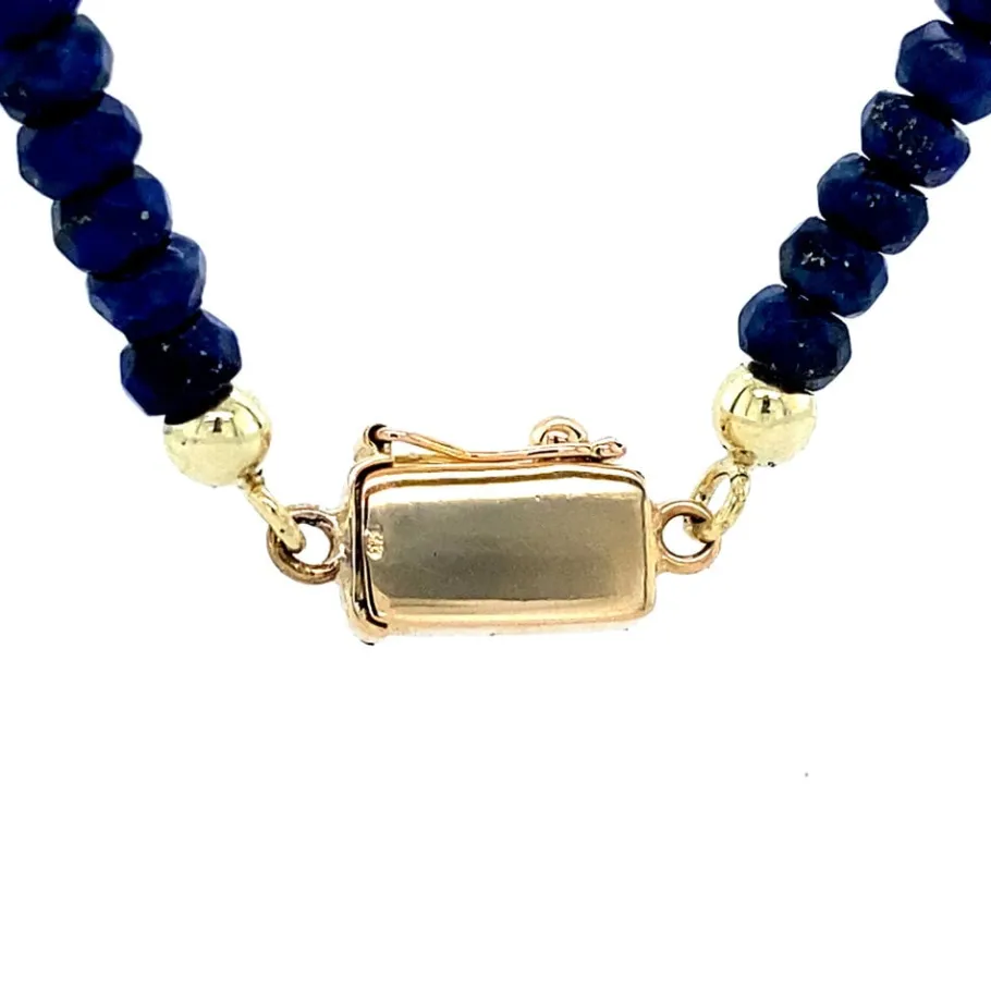 sapphire_necklace_with_go_4.webp Sapphire necklace with gold clasp 14 krt>Vintage Jewellery Clearance