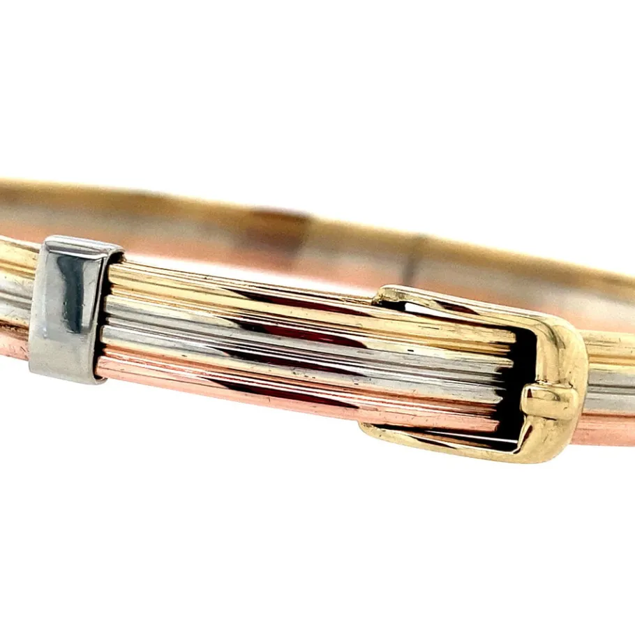tricolour_gold_bangle__kr_4.webp Tricolour gold bangle 14 krt>Vintage Jewellery Hot