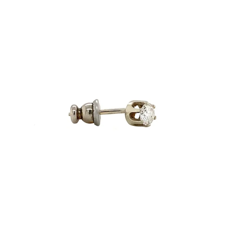 White gold brooch with diamonds 14 krt>Vintage Jewellery Sale