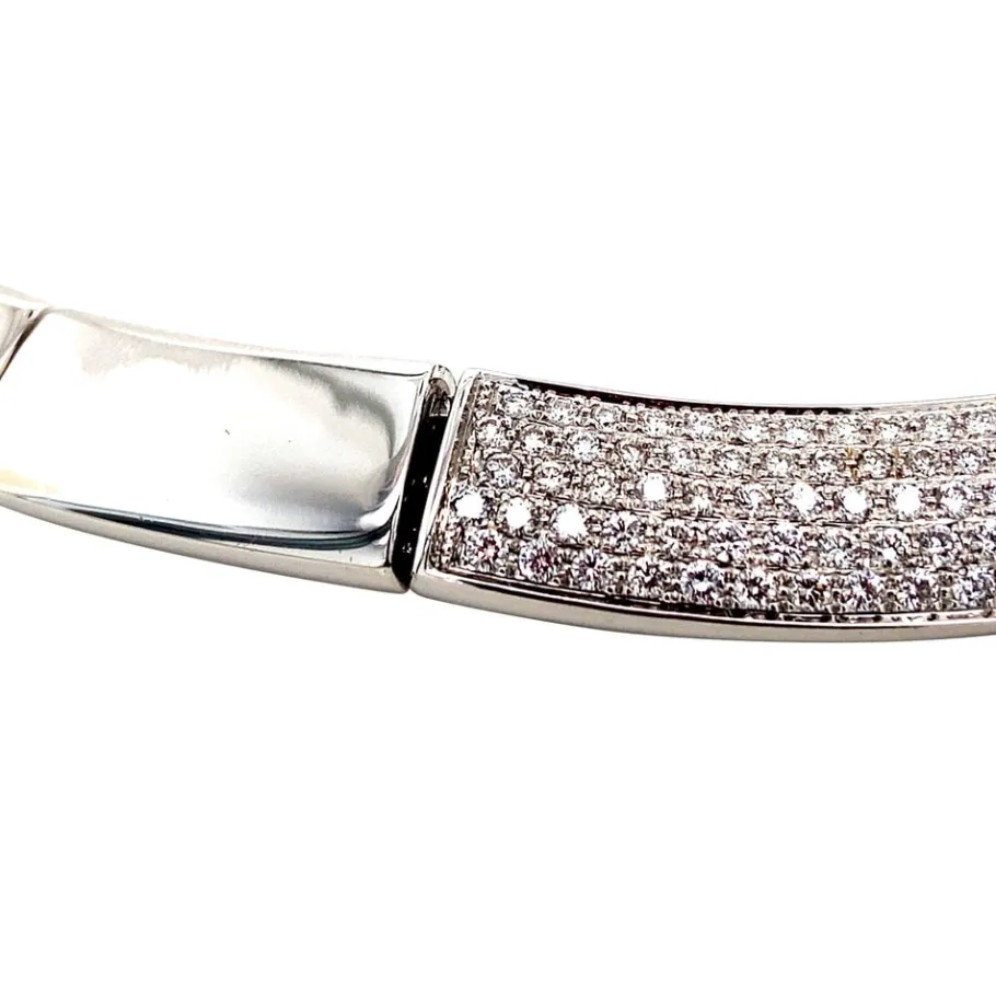 white_gold_choker_with_di_3.webp White gold choker with diamonds 18 krt>Vintage Jewellery New