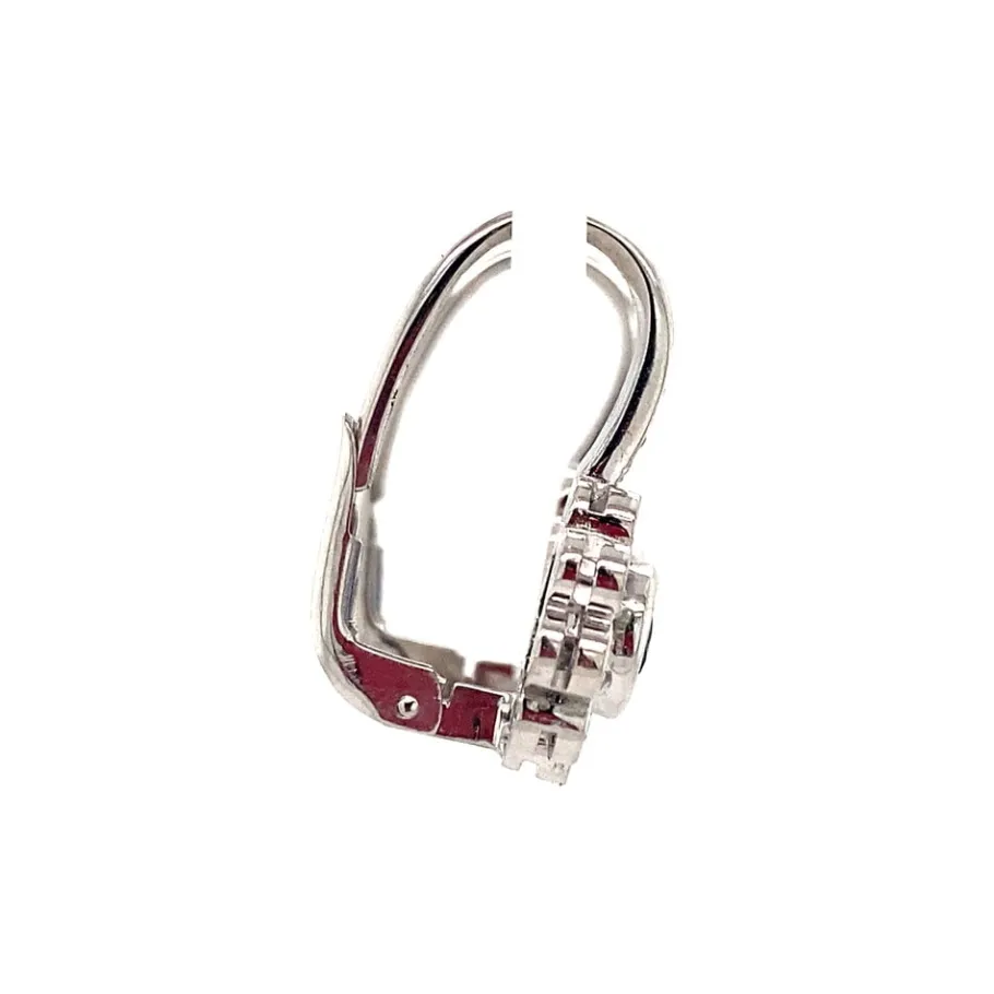white_gold_earrings_with__3.webp White gold earrings with sapphire and diamond 18 krt>Vintage Jewellery Outlet