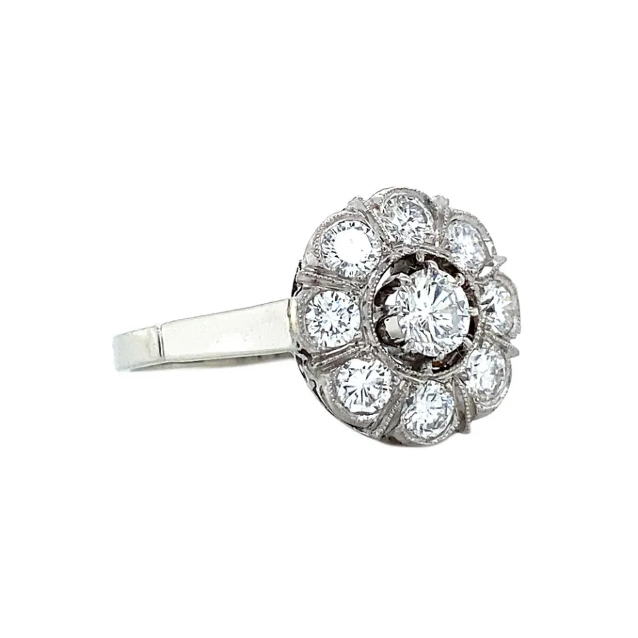 white_gold_entourage_ring_2.webp White gold entourage ring with diamonds>Vintage Jewellery Clearance