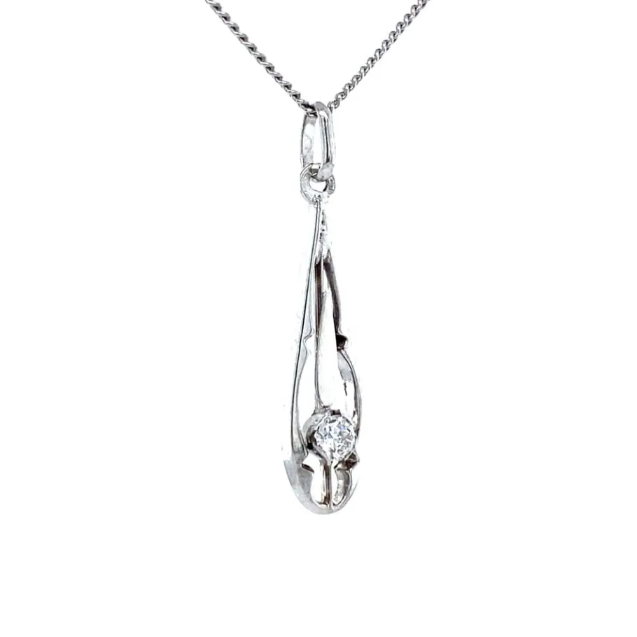 white_gold_pendant_with_d_2.webp White gold pendant with diamonds 14 krt>Vintage Jewellery Fashion