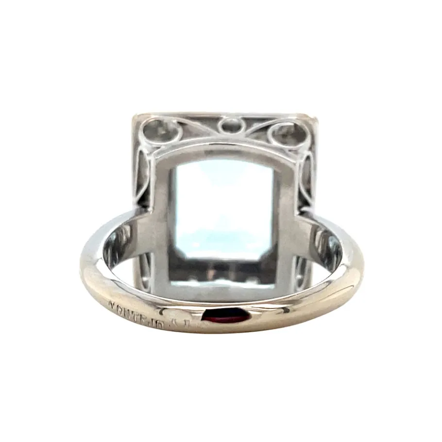 white_gold_ring_with_aqua_4-2.webp White gold ring with aquamarine and rose diamond 14 krt>Vintage Jewellery Hot