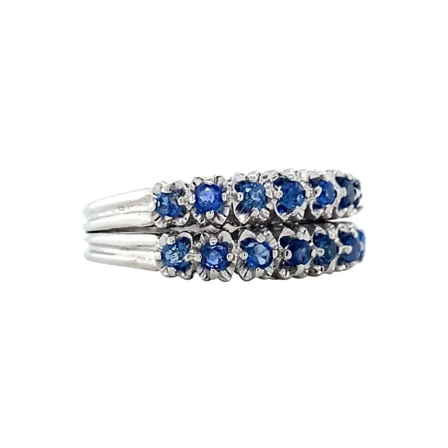 white_gold_ring_with_sapp_2.webp White gold ring with sapphire 18 krt>Vintage Jewellery Outlet