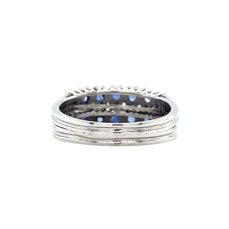 white_gold_ring_with_sapp_3.webp White gold ring with sapphire 18 krt>Vintage Jewellery Outlet