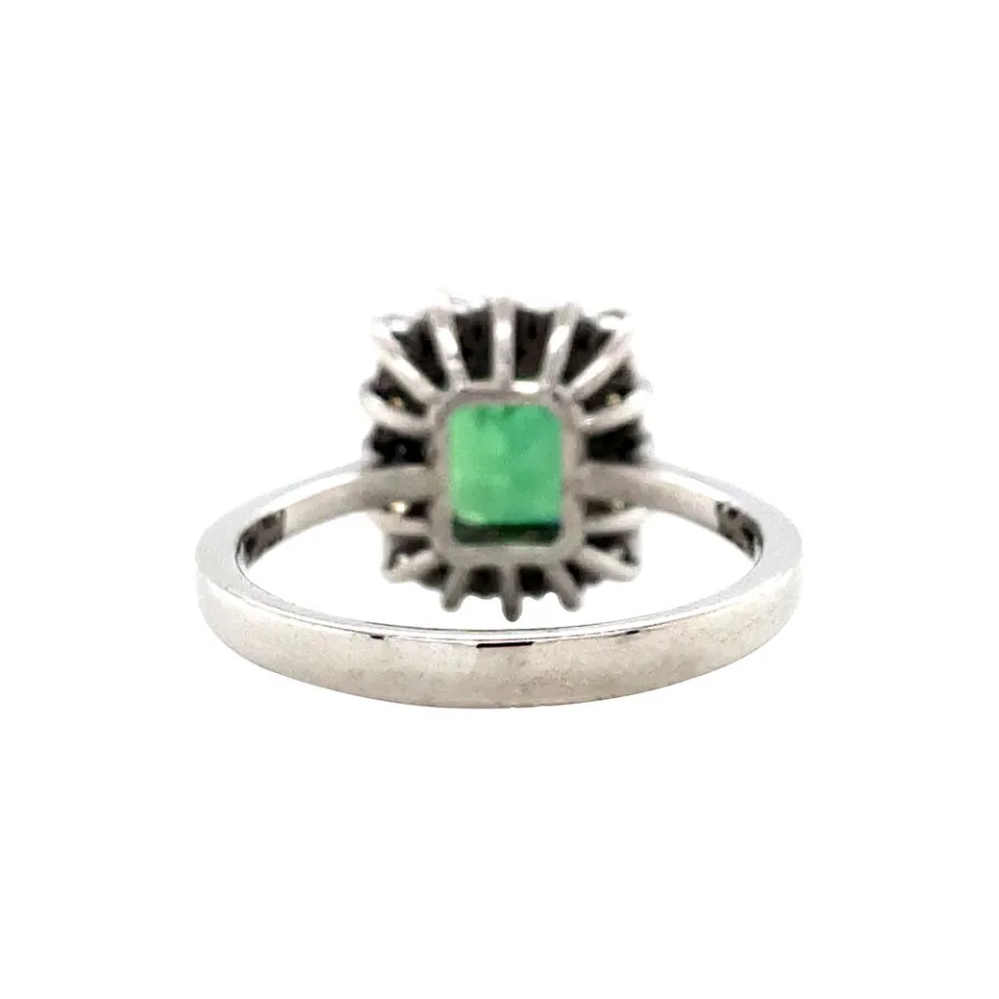 white_gold_ring_with_tour_4.webp White gold ring with tourmaline and diamonds 14 krt>Vintage Jewellery Online