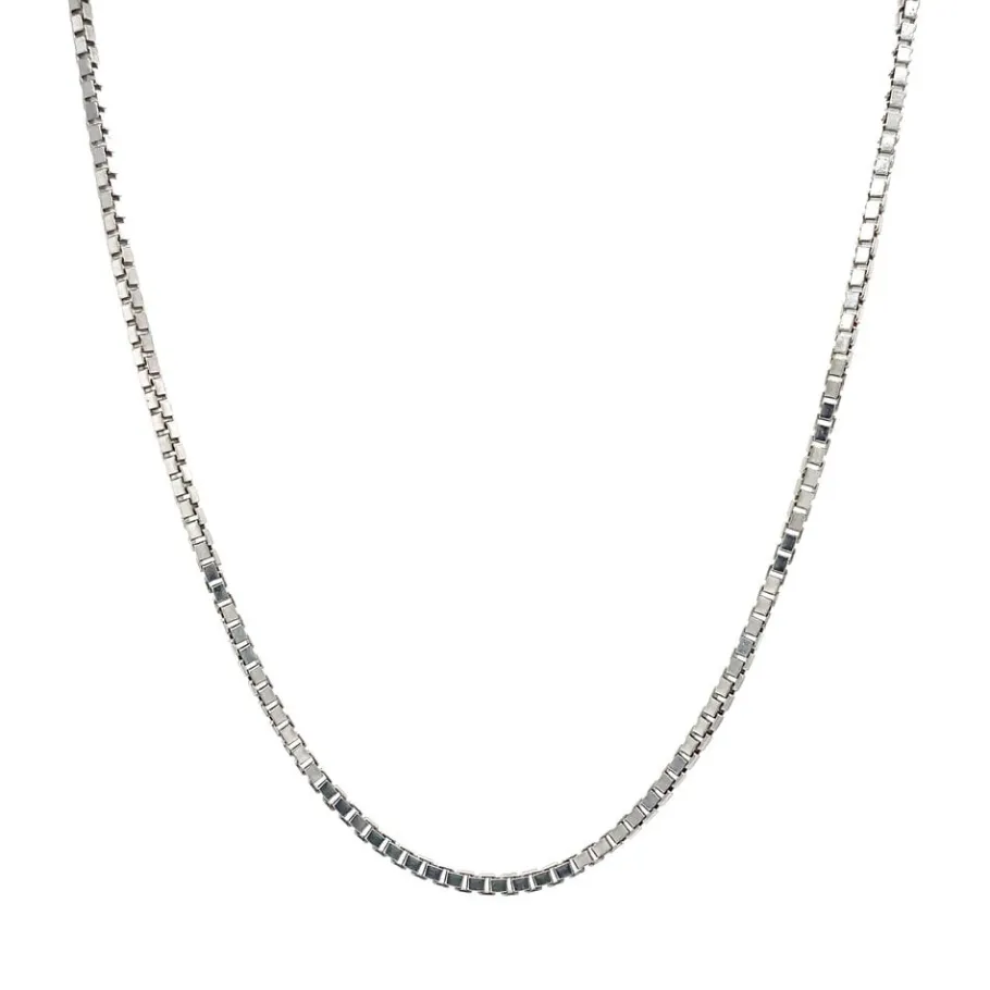 White gold venetian length necklace 14 krt>Vintage Jewellery Fashion